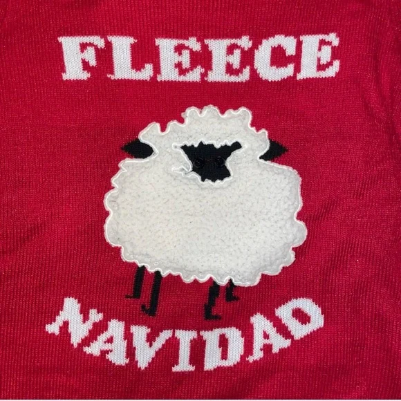 Women’s Fleece Navidad Holiday Sweater - Picture 2 of 2